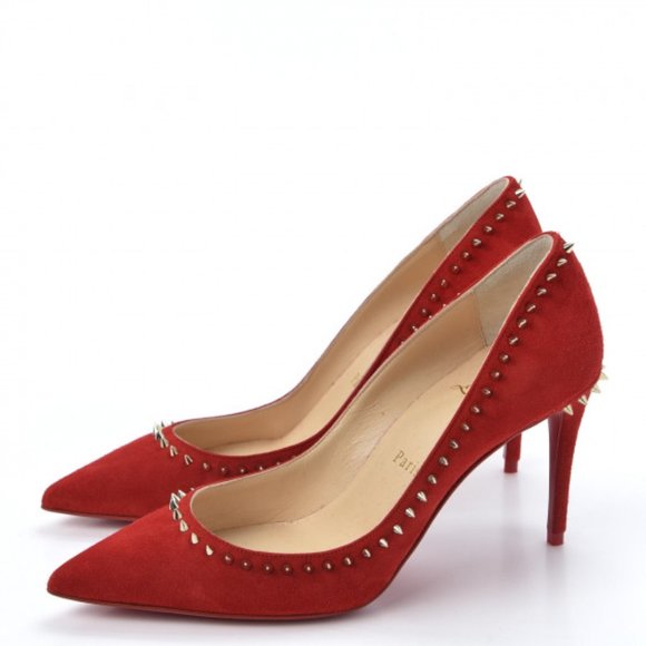 New CHRISTIAN LOUBOUTIN Anjalina Red Pump, 35 - Picture 2 of 7